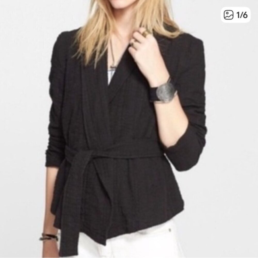 Free People Belted Open Front Jacket - Picture 1 of 2